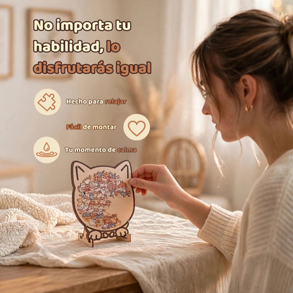 HuddlePaws™ - Puzzle de Madera Antiestrés